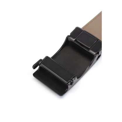 AAMIR CASUAL-AUTO BUCKLE LEATHER BELT-BLACK