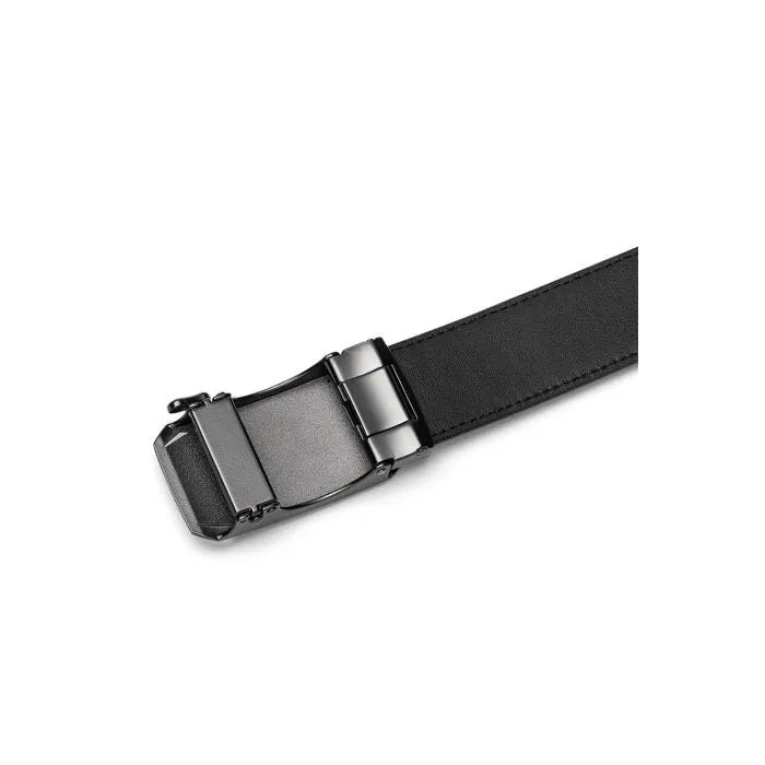 AAMIR II AUTO PLATE-U4 LEATHER BELT-BLACK
