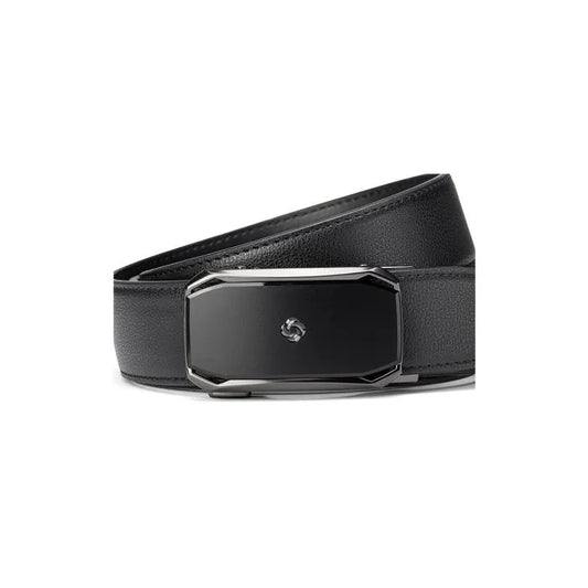 AAMIR II AUTO PLATE-U4 LEATHER BELT-BLACK