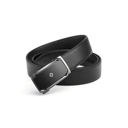 AAMIR II AUTO PLATE-U4 LEATHER BELT-BLACK