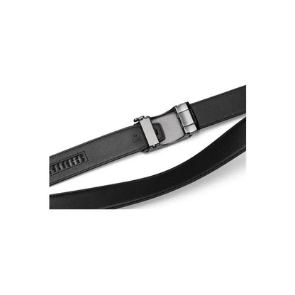 AAMIR II AUTO PLATE-U4 LEATHER BELT-BLACK