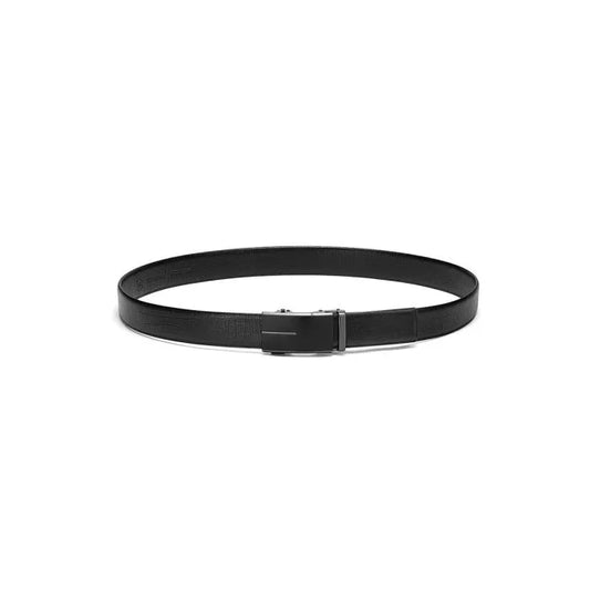 AAMIR AUTO PLATE-03 LEATHER BELT-BLACK