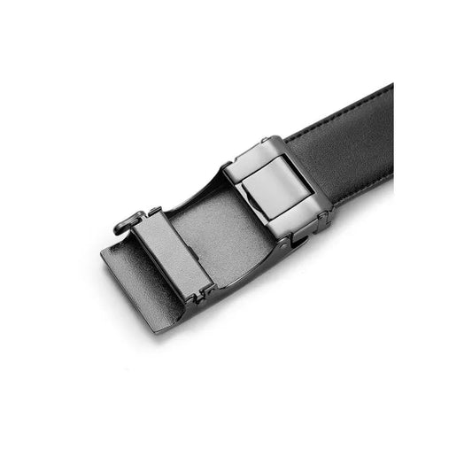 AAMIR II AUTO PLATE-06 LEATHER BELT-BLACK