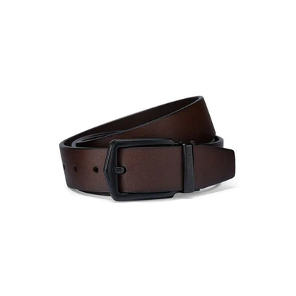 AAMIR II PIN PLATE-02 LEATHER BELT-BROWN