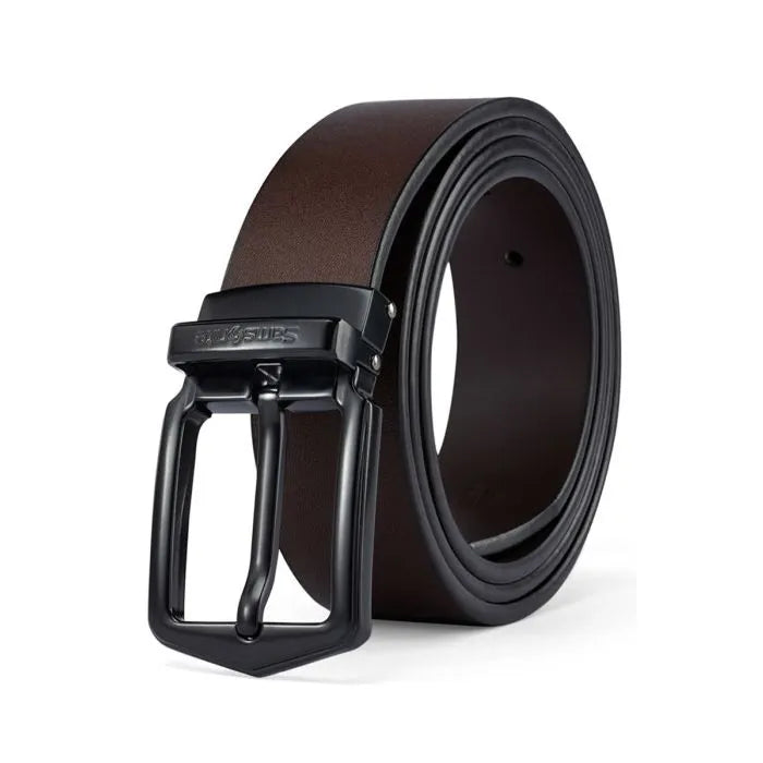 AAMIR II PIN PLATE-02 LEATHER BELT-BROWN