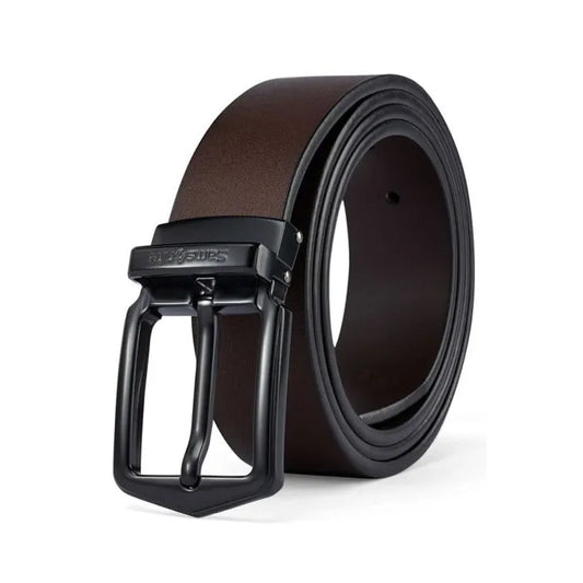 AAMIR II PIN PLATE-02 LEATHER BELT-BROWN