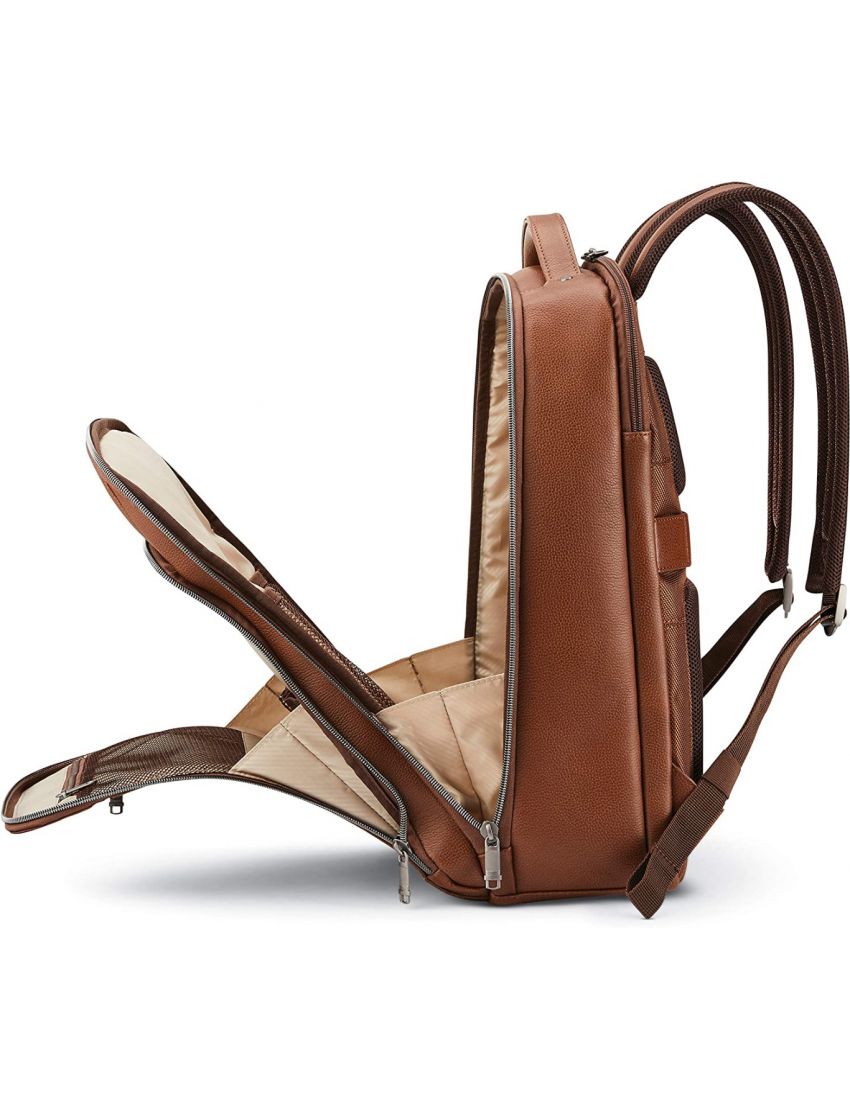 حقيبة ظهر جلدية كلاسيكية